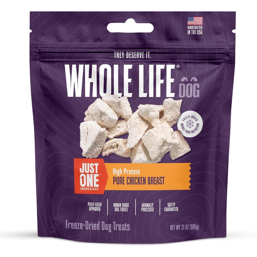 Food Snacks With High Protein - Whole Life Dog Just One Chicken