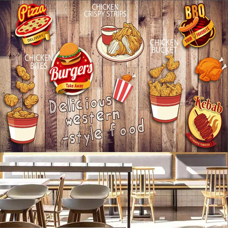 Custom Fried Chicken Burger Wa - Food Snacks Background recensie en prijs
