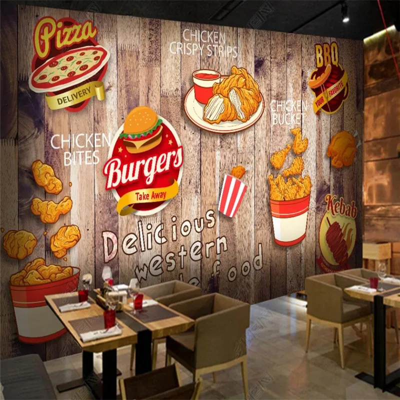 Custom Fried Chicken Burger Wa - Food Snacks Background recensie en prijs