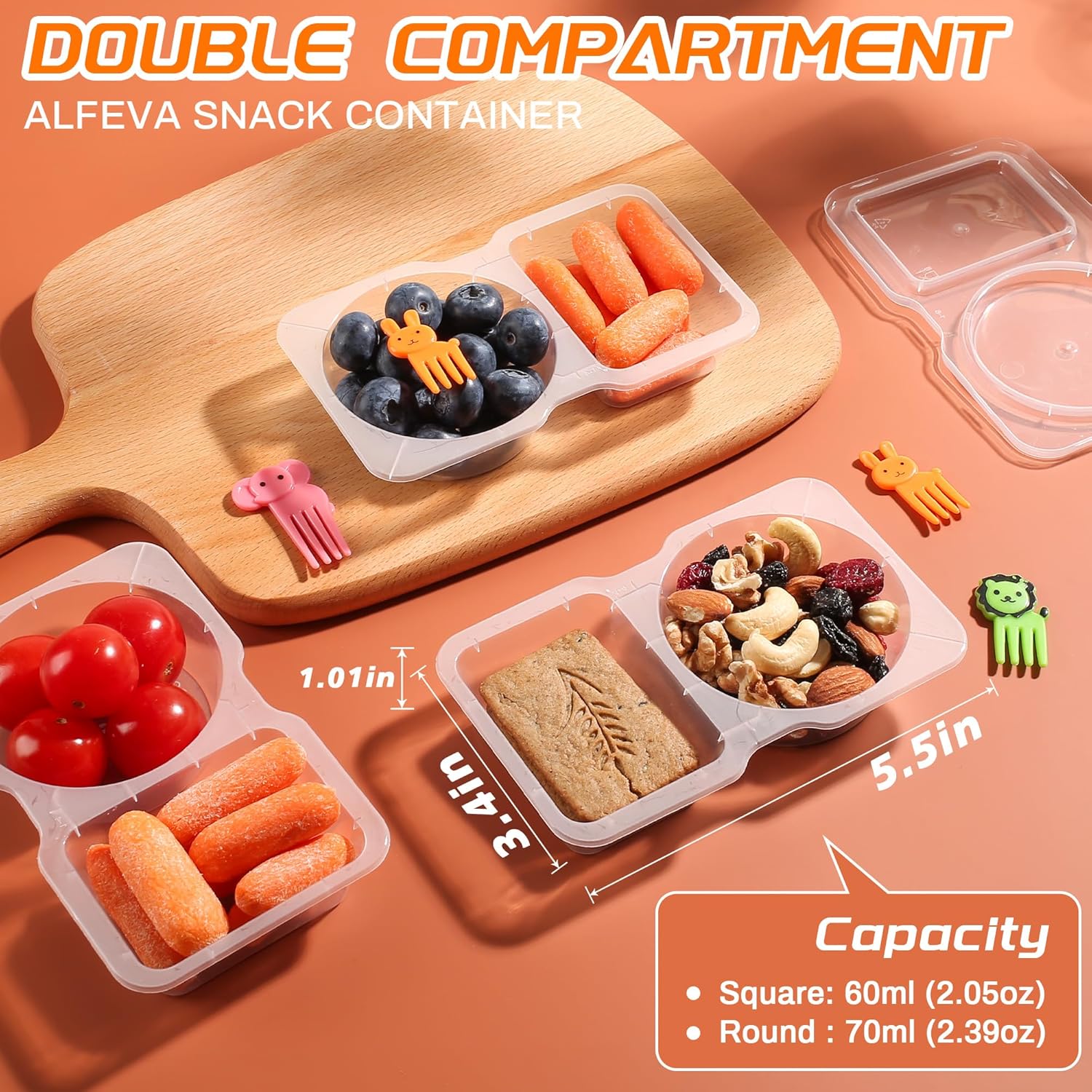 20-Pack Reusable Snack Contain - Food Prep Snacks recensie en prijs