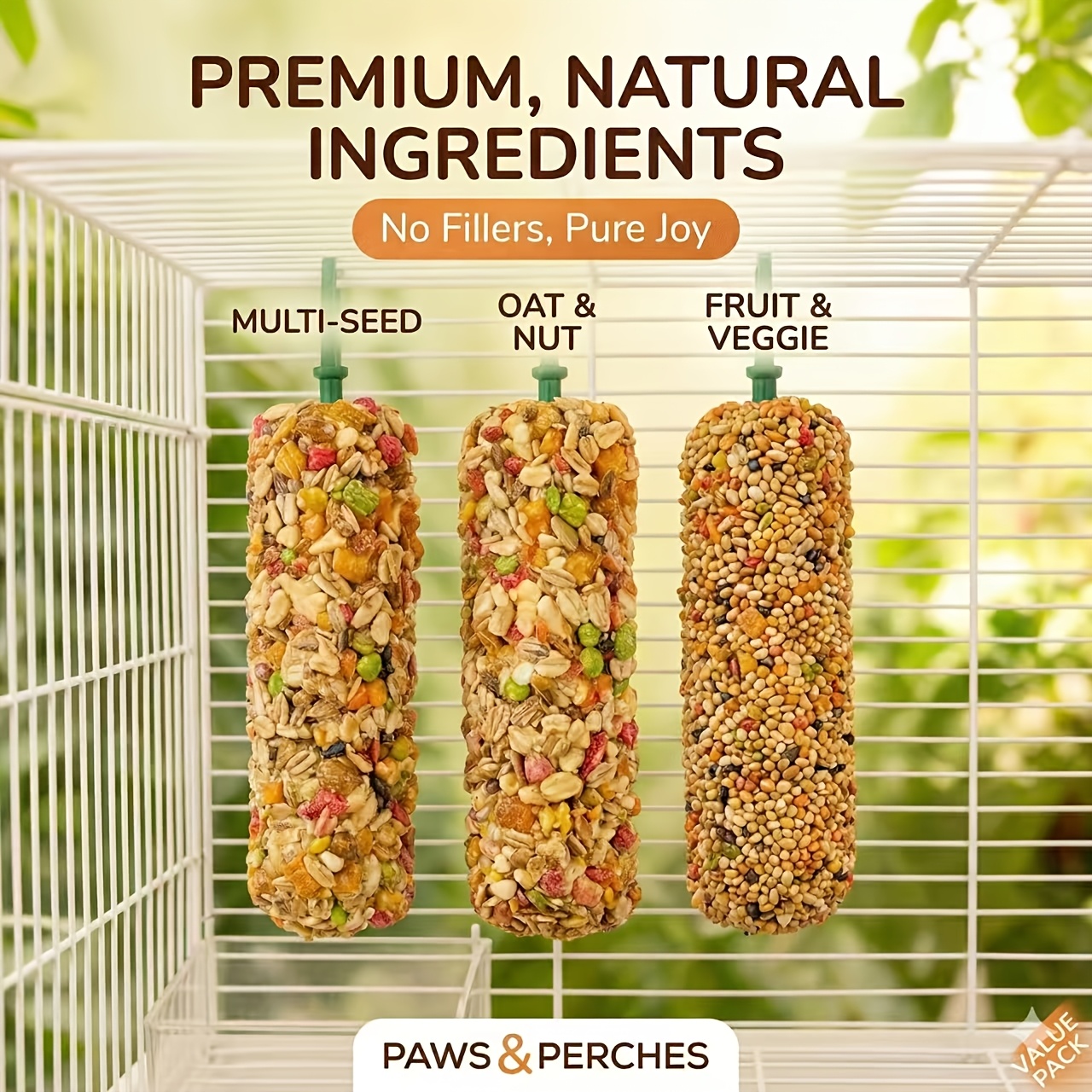 3pcs Bird Treat Sticks, Natura - Food Snacks With High Protein recensie en prijs