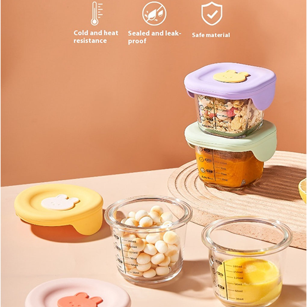 4 PCS Mini Glass Bowl with Sil - Food Prep Snacks recensie en prijs
