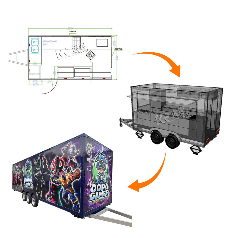 Food Trailer Truck Ice Cream C - Food Snacks Catering recensie en prijs