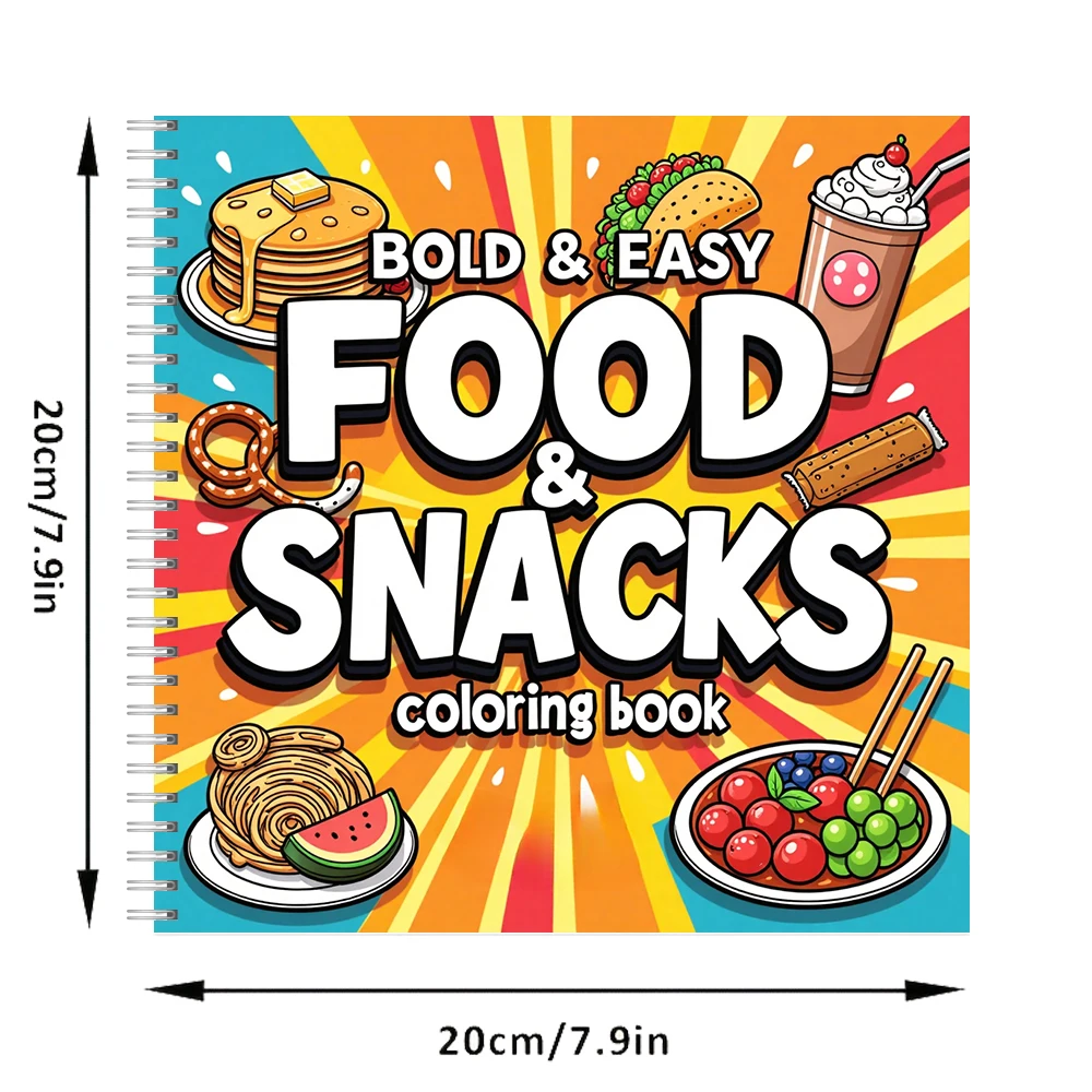 Food and Snacks Coloring Book  - Food Day Snacks recensie en prijs
