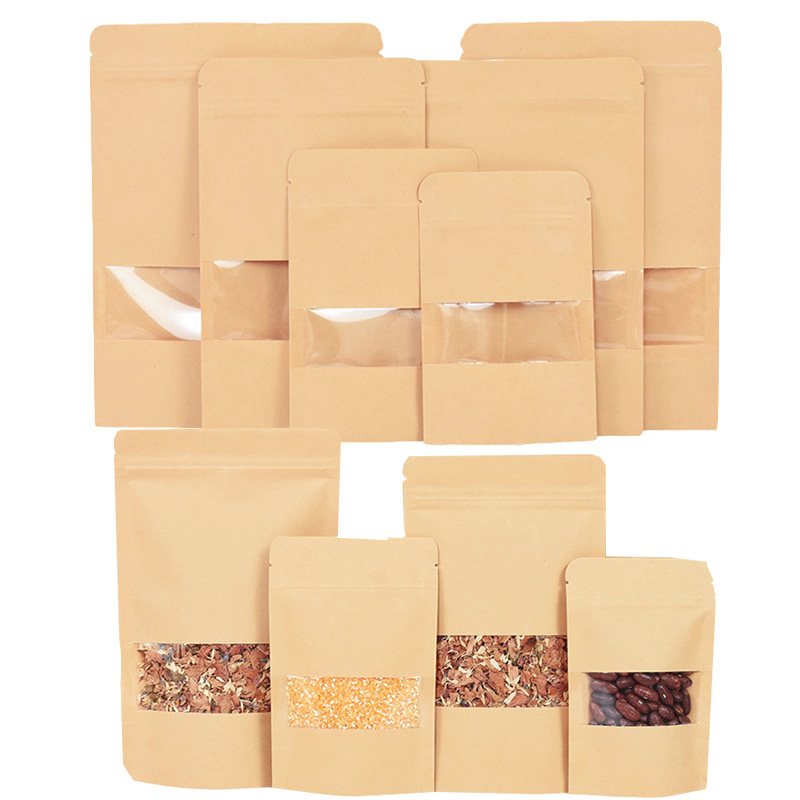 20/50pcs Kraft Paper Zip Lock  - Food Day Snacks recensie en prijs