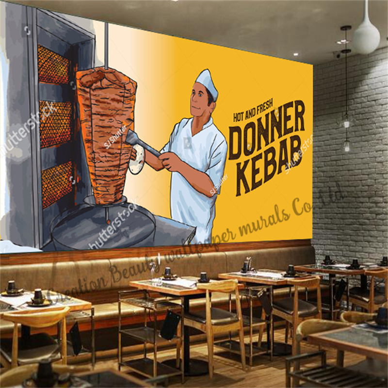 Custom Fast Food Kebab Wallpap - Food Snacks Background recensie en prijs