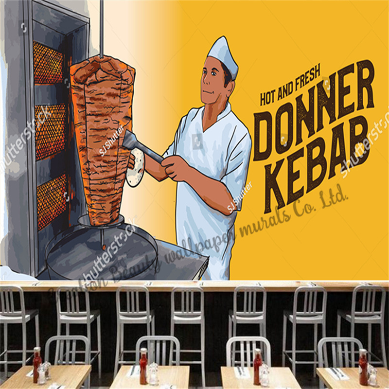 Custom Fast Food Kebab Wallpap - Food Snacks Background recensie en prijs