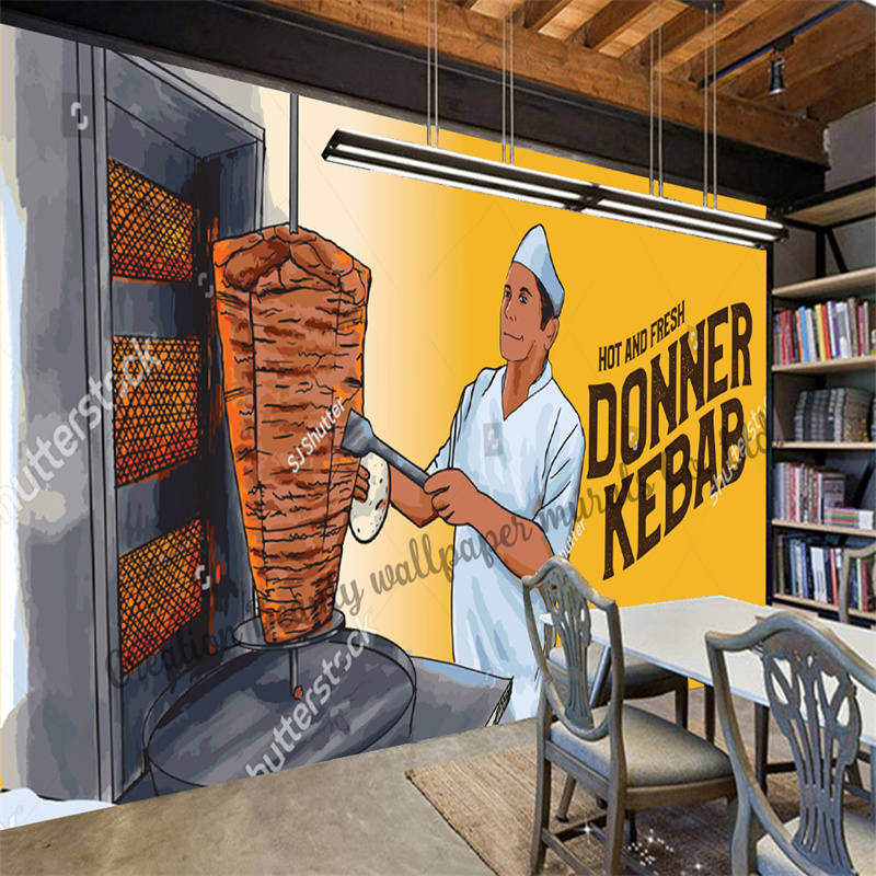 Custom Fast Food Kebab Wallpap - Food Snacks Background recensie en prijs