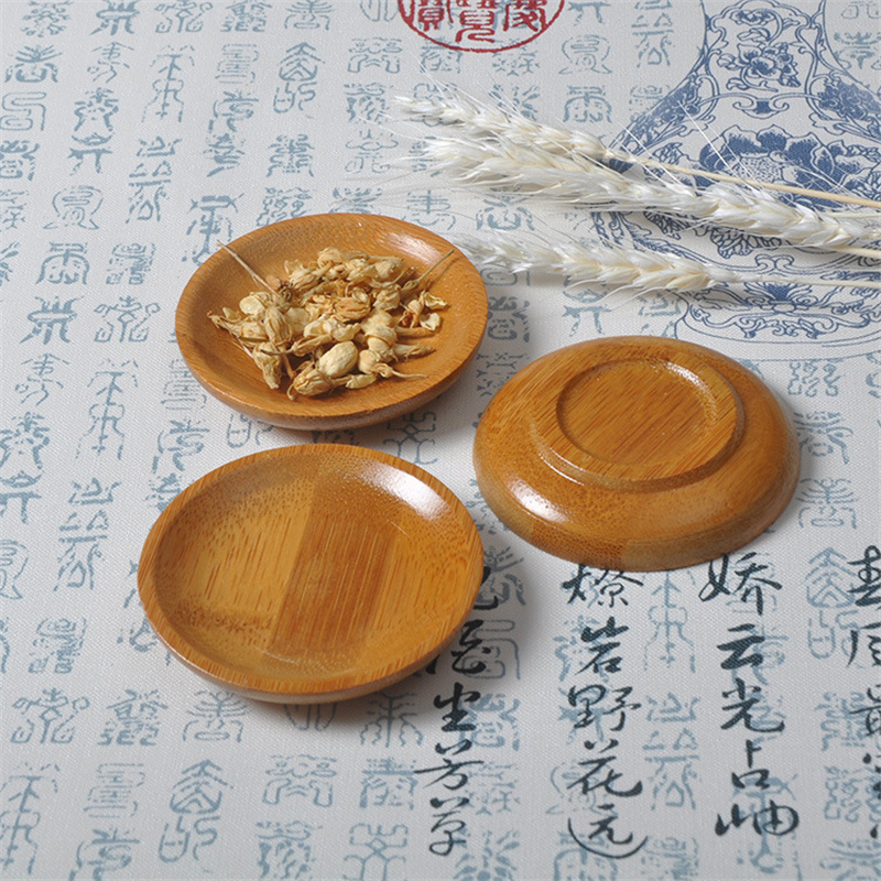 100Pcs/Lot Bamboo Saucer Stora - Food Snacks Background recensie en prijs