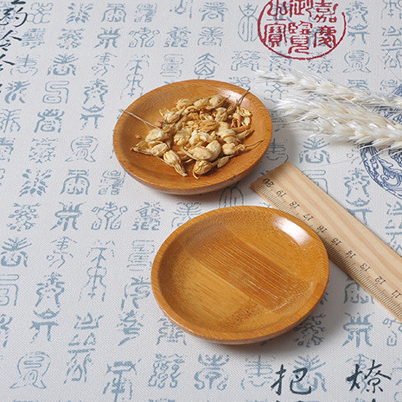 100Pcs/Lot Bamboo Saucer Stora - Food Snacks Background recensie en prijs