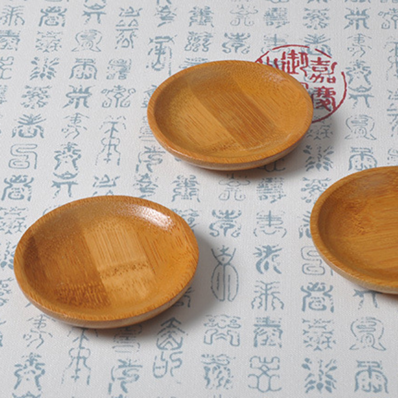 100Pcs/Lot Bamboo Saucer Stora - Food Snacks Background recensie en prijs