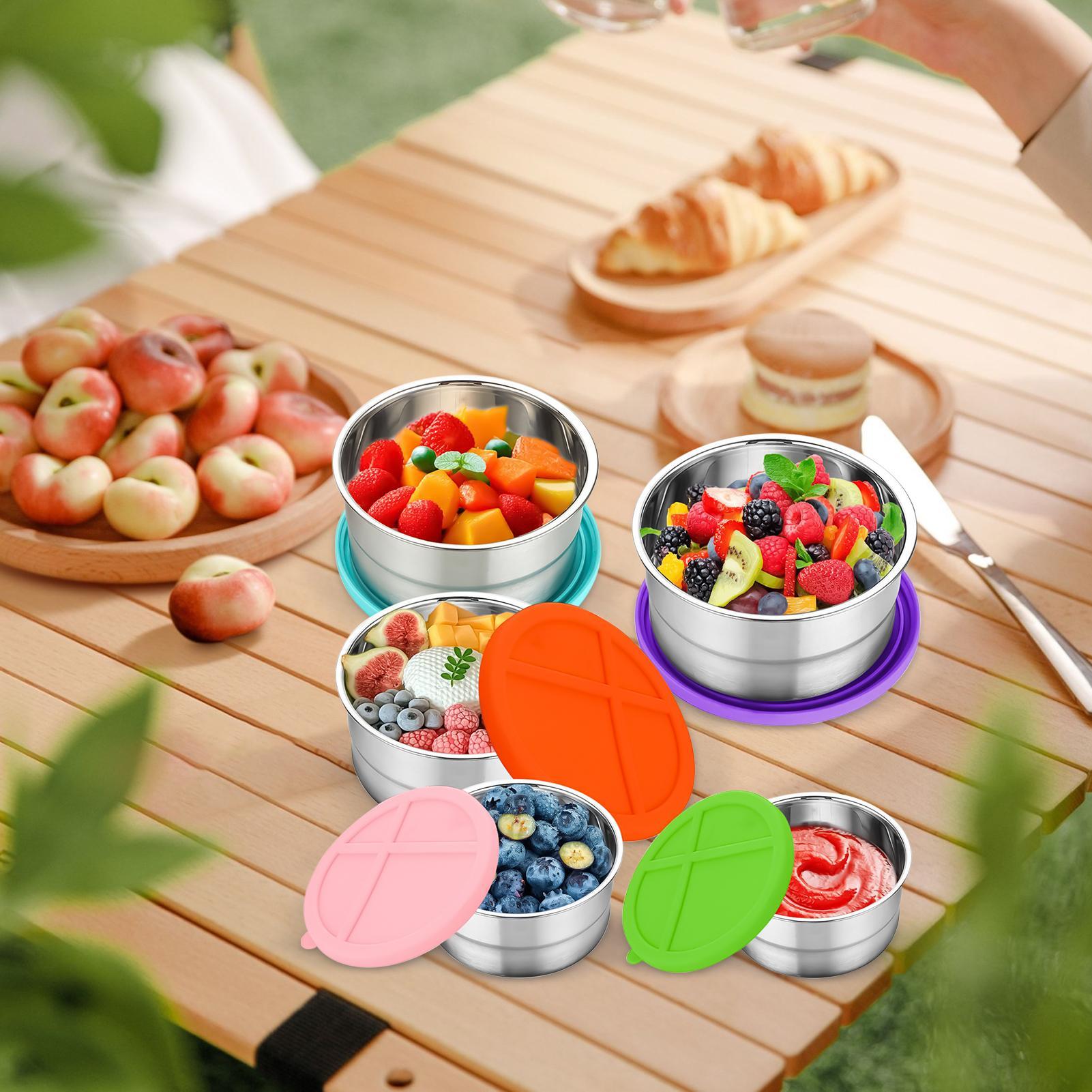 Metal Food Container 5 Pieces  - Food Snacks For Camping recensie en prijs