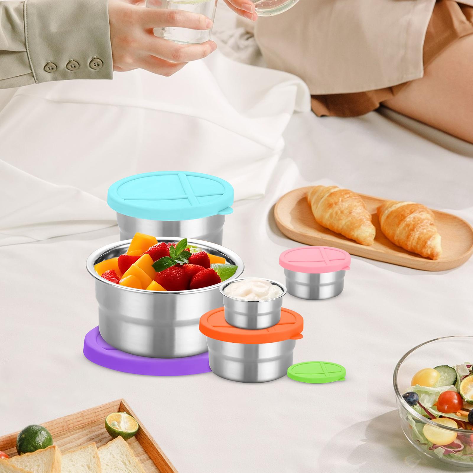 Metal Food Container 5 Pieces  - Food Snacks For Camping recensie en prijs