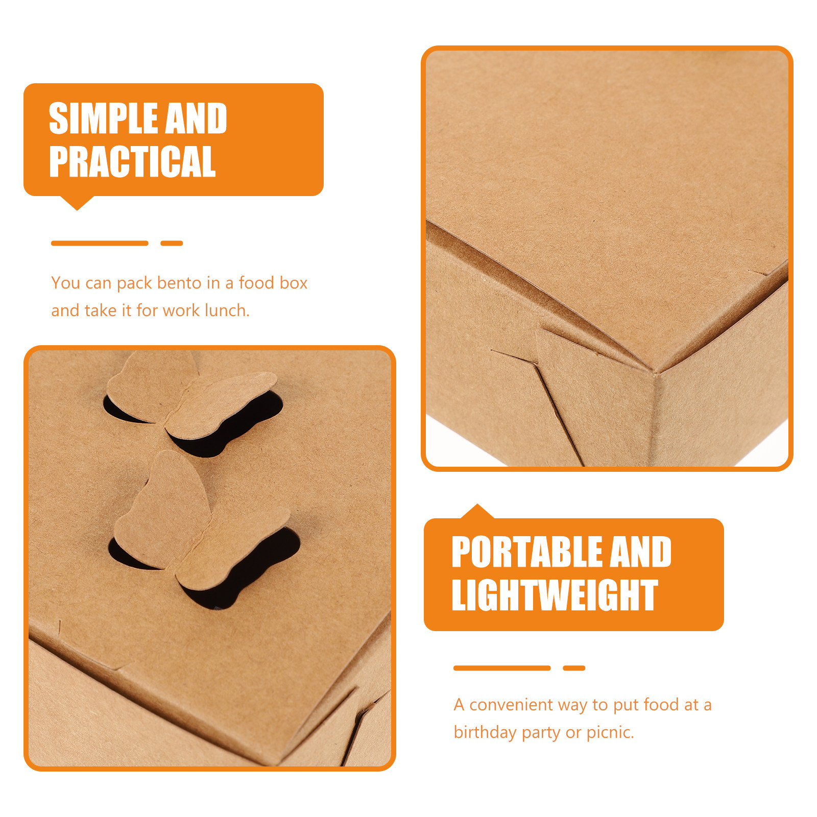 25Pcs Kraft Paper Food Packing - Food Day Snacks recensie en prijs