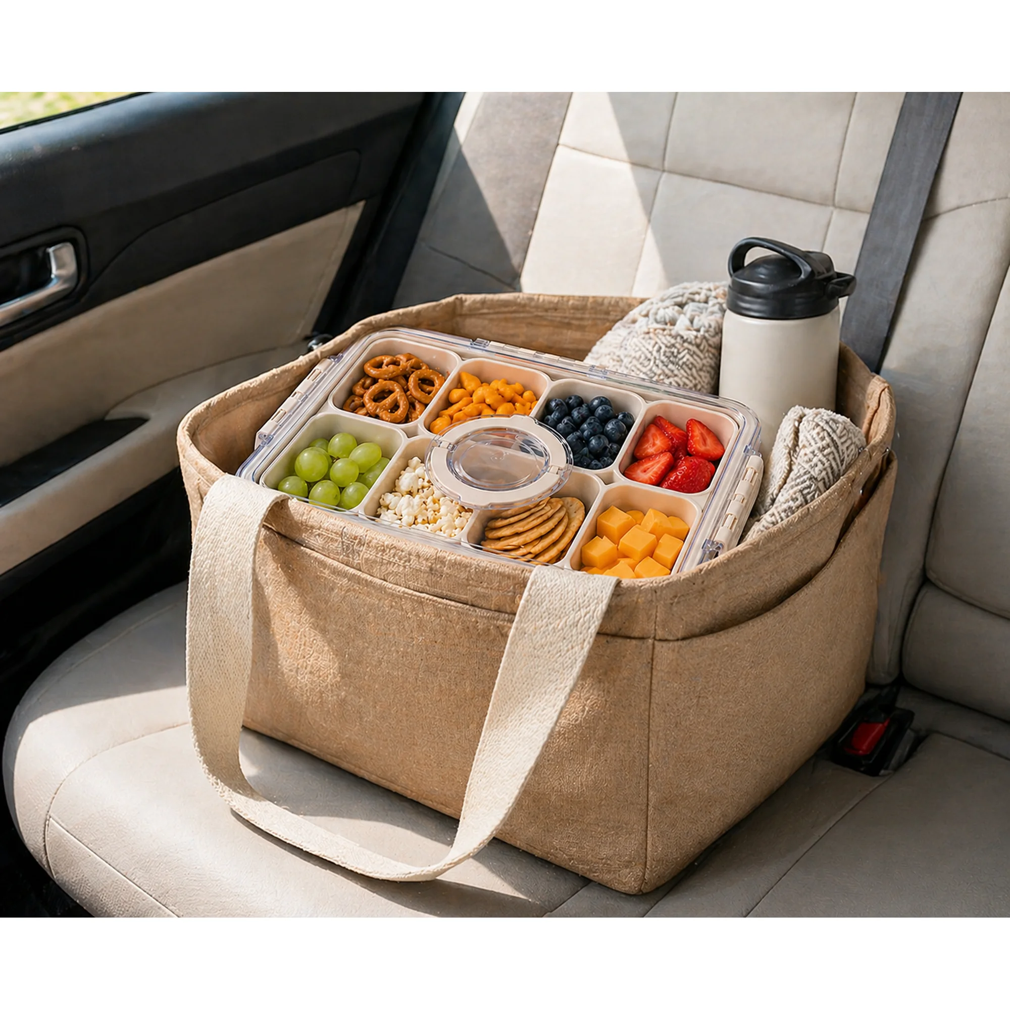 8-Compartment Snack Box Food S - Food Prep Snacks recensie en prijs