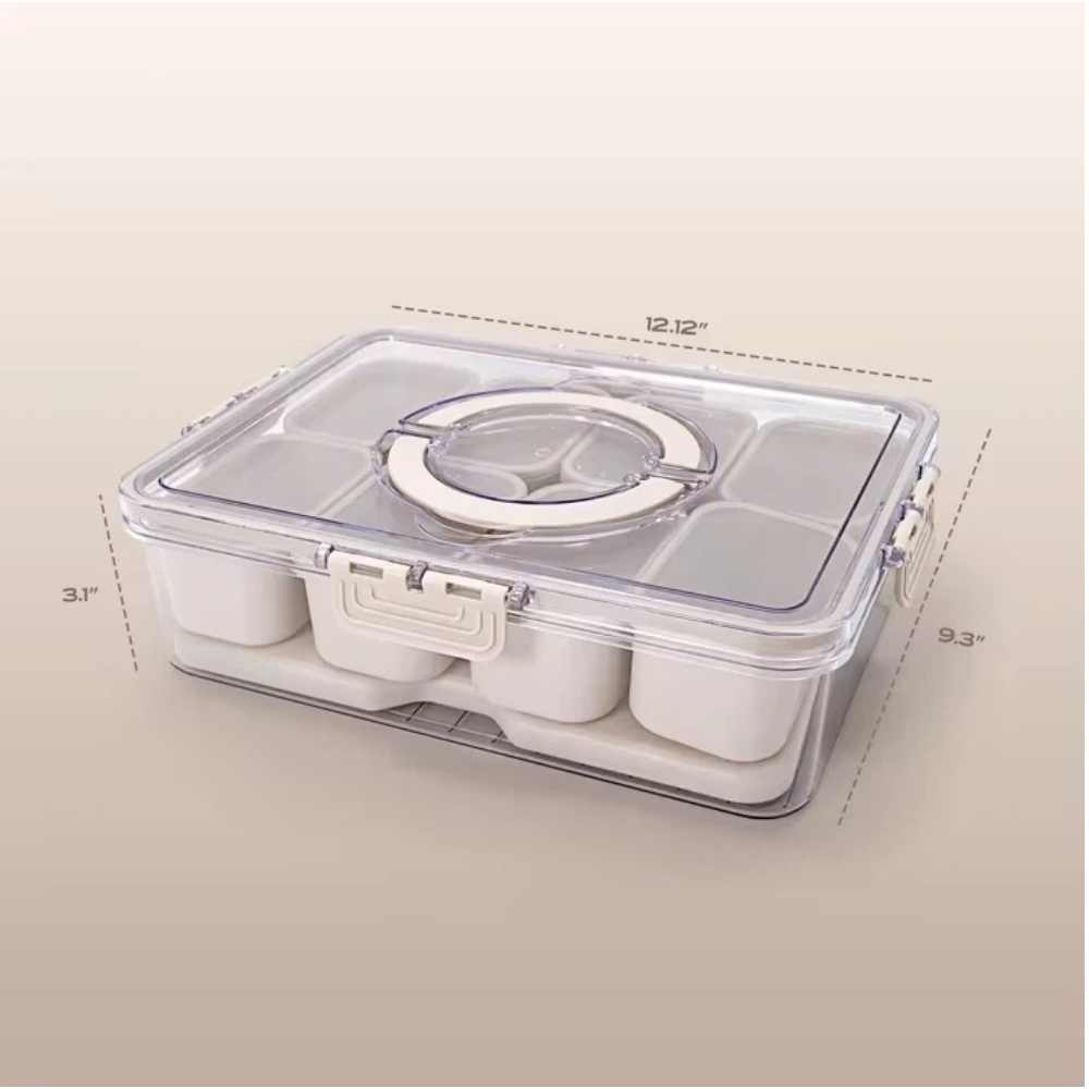 8-Compartment Snack Box Food S - Food Prep Snacks recensie en prijs